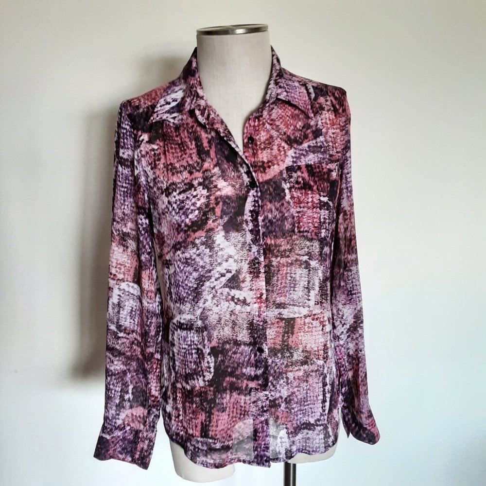 Guess Button-Down Blouse Size S - image 2